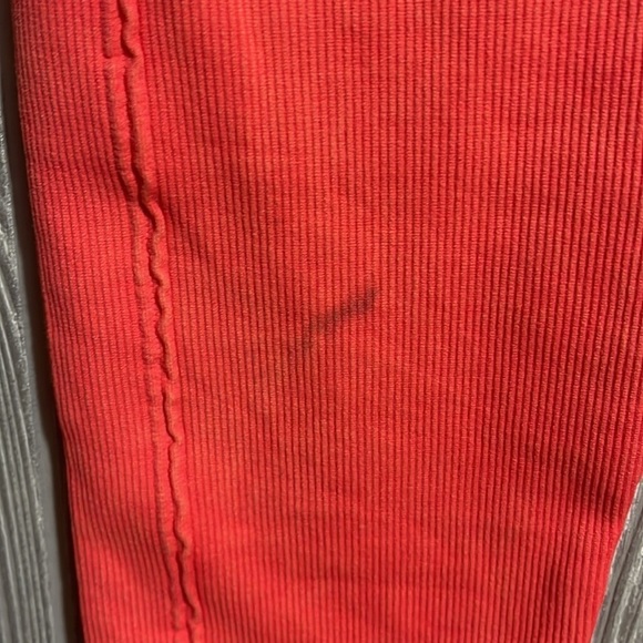 Daily Practice by Anthropologie High Waisted Ribbed Leggings in‎ Peach Size XS/S - Picture 6 of 8